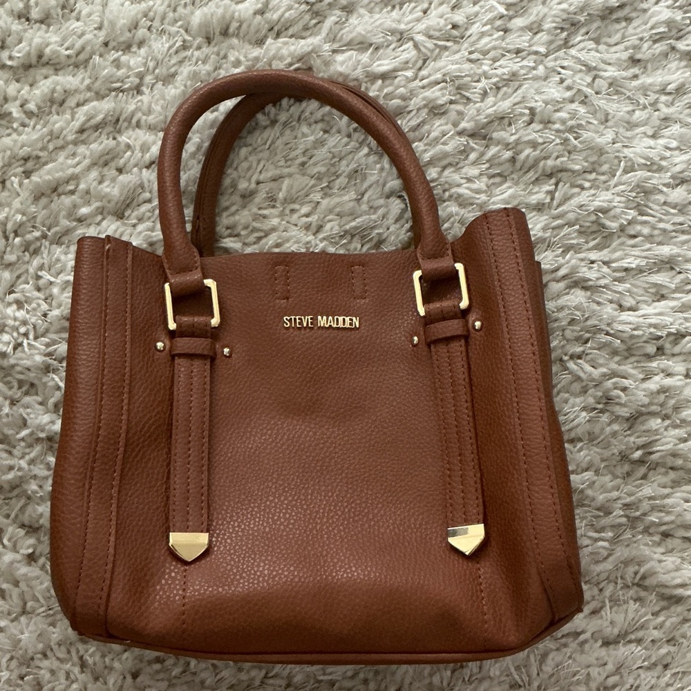 Steve Madden Tan Satchel Bag